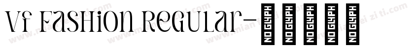 Vf Fashion Regular字体转换